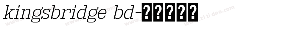 kingsbridge bd字体转换